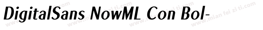 DigitalSans NowML Con Bol字体转换